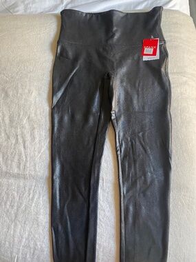 Spanx faux leather leggings NWT